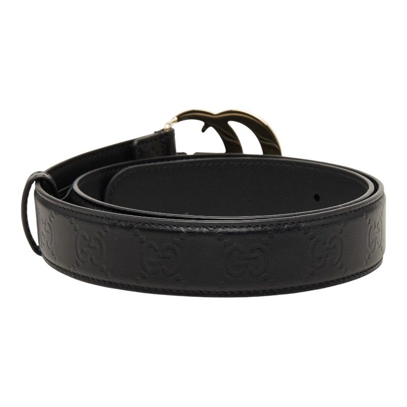 Gucci Double Buckle Belt 75 30 Black Leather — view 3