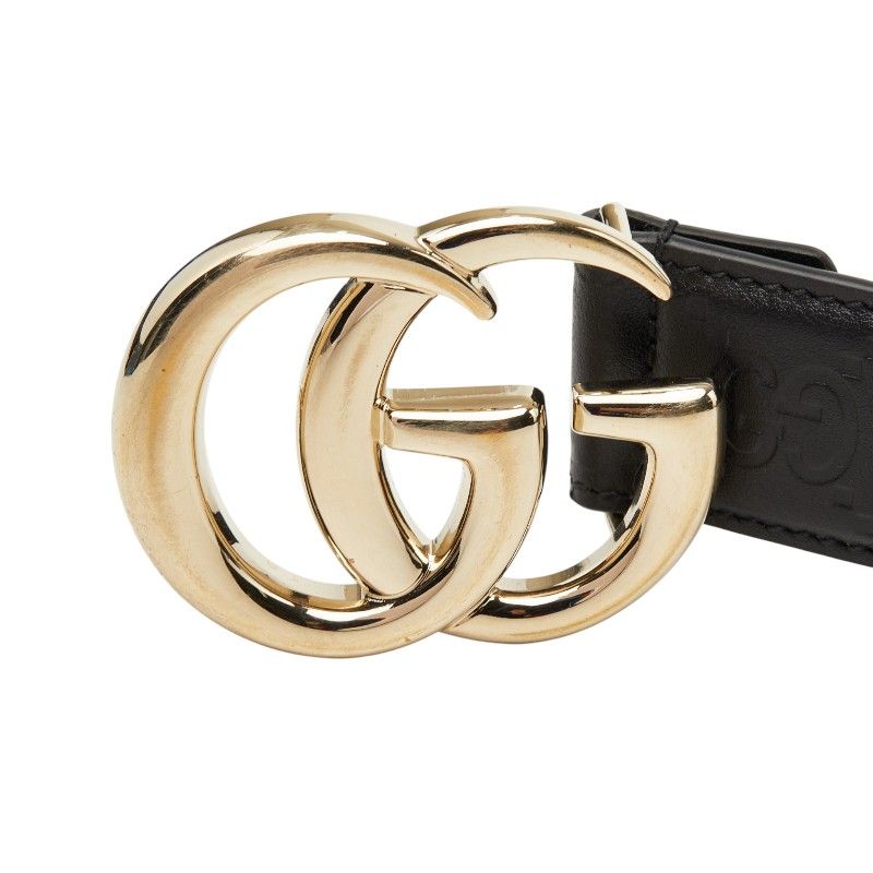 Gucci Double Buckle Belt 75 30 Black Leather — view 4
