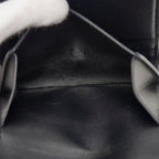 Celine Triomphe Compact Wallet Trifold Black Leather — view 7