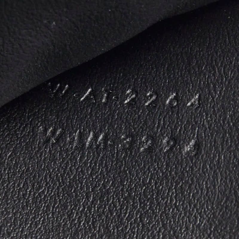 Celine Triomphe Compact Wallet Trifold Black Leather — view 9