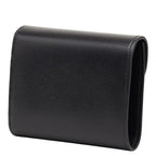 Celine Triomphe Compact Wallet Trifold Black Leather — view 2