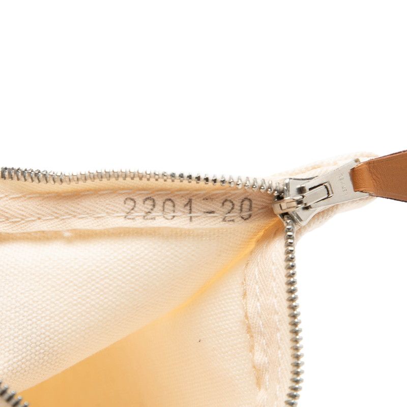 Hermes Bora Pouch Set Clutch Ivory Cotton — view 7