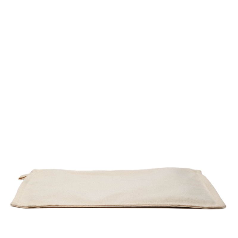 Hermes Bora Pouch Set Clutch Ivory Cotton — view 4