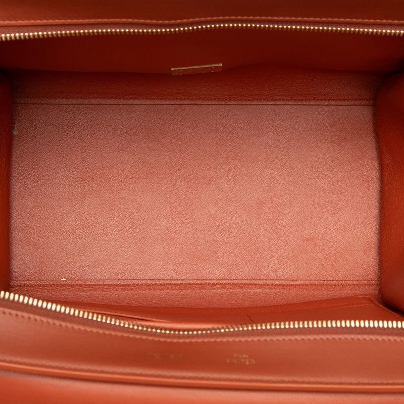 Celine Trapeze 2-Way Shoulder Bag Black Brown Leather — view 4