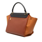Celine Trapeze 2-Way Shoulder Bag Black Brown Leather — view 2