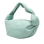 Bottega Veneta Double Knot Mini Handbag Blue Leather — view 2