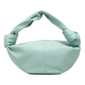 Bottega Veneta Double Knot Mini Handbag Blue Leather