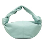 Bottega Veneta Double Knot Mini Handbag Blue Leather
