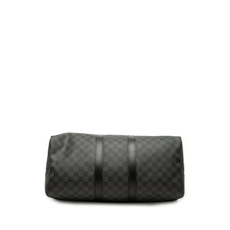 Louis Vuitton Damier Graphite Keepall Bandouliere 45 Boston Bag 2-Way Black — view 3