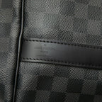 Louis Vuitton Damier Graphite Keepall Bandouliere 45 Boston Bag 2-Way Black — view 5