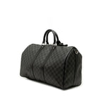 Louis Vuitton Damier Graphite Keepall Bandouliere 45 Boston Bag 2-Way Black — view 2