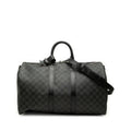 Louis Vuitton Damier Graphite Keepall Bandouliere 45 Boston Bag 2-Way Black