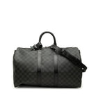 Louis Vuitton Damier Graphite Keepall Bandouliere 45 Boston Bag 2-Way Black