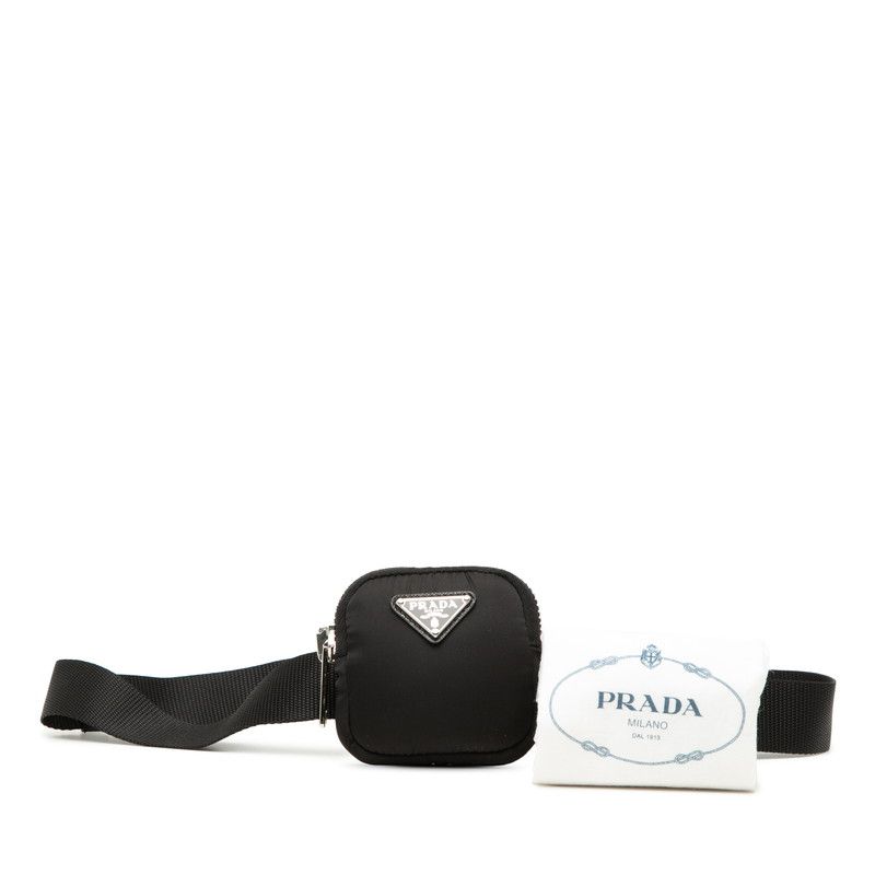 Prada Belt Bag Waist Pouch Black Nylon — view 6