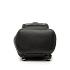 Chanel Quilted CC Logo Small Backpack Black Gold Calfskin — view 3