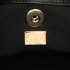 Chanel Quilted CC Logo Small Backpack Black Gold Calfskin — view 6