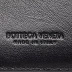 Bottega Veneta Maxi Intrecciato Cassette Trifold Wallet Black Leather — view 8