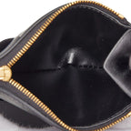 Bottega Veneta Maxi Intrecciato Cassette Trifold Wallet Black Leather — view 7