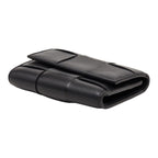 Bottega Veneta Maxi Intrecciato Cassette Trifold Wallet Black Leather — view 4
