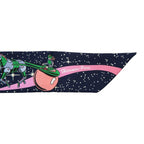 Hermes Twilly Space Derby Scarf Navy Multicolor Silk — view 4