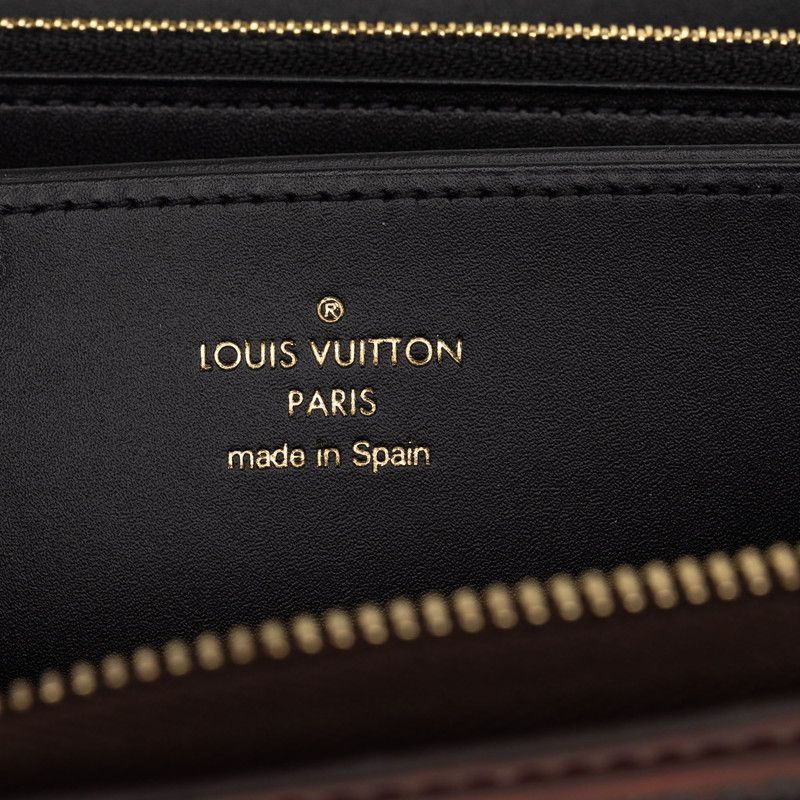 Louis Vuitton Monogram Transformed Trunk Time Zippy Wallet Brown Leather — view 5