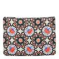 Chanel CC Logo Christmas Limited Clutch Pouch Multicolor Canvas Lambskin