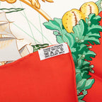 Hermes Balade Oceane Sea Walk Scarf Red White Multi Color Silk — view 8