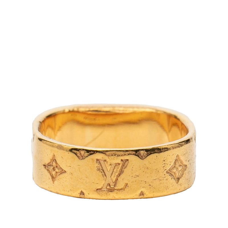 Louis Vuitton Monogram Bague Nanogram Ring S Gold Plated — view 3