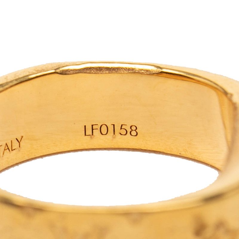 Louis Vuitton Monogram Bague Nanogram Ring S Gold Plated — view 6