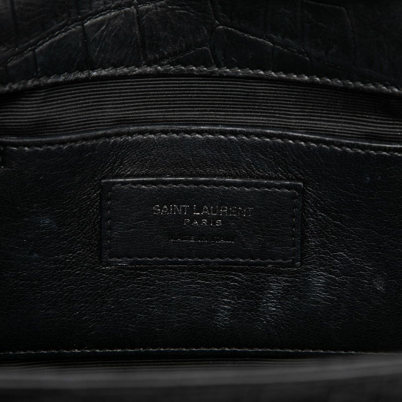 Saint Laurent YSL Monogram Classic Kate Croco Shoulder — view 5