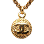 Chanel Vintage CC Logo Rogue Chain Necklace Gold Plated — view 2