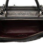 Chanel Quilted CC Logo Boss Sling Bag Chain 2-Way Black Lambskin — view 5