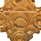 Chanel Vintage Diamond Brooch Gold Plated Faux Pearl — view 3