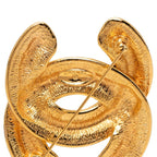 Chanel Quilted CC Logo Brooch Gold Plated — view 4