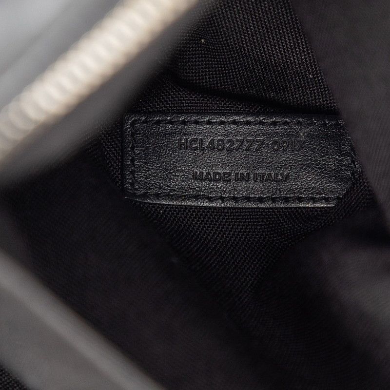 Saint Laurent Logo Shoulder Bag Cross Crossbody Black Leather — view 6