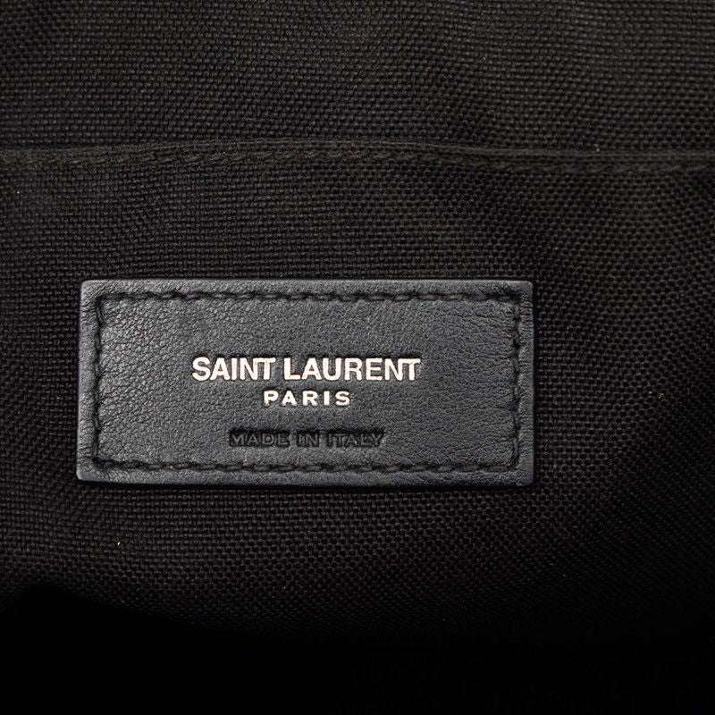 Saint Laurent Logo Shoulder Bag Cross Crossbody Black Leather — view 5