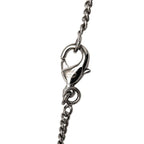 Chanel Camellia CC Logo Necklace Silver Black Metal Rhinestone — view 5