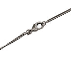 Chanel Camellia CC Logo Necklace Silver Black Metal Rhinestone — view 4