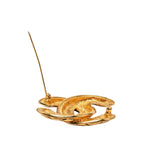 Chanel Quilted CC Logo Brooch Gold Plated — view 3