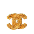 Chanel Quilted CC Logo Brooch Gold Plated — view 2