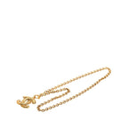 Chanel Quilted CC Logo Log Chain Necklace Gold Plated — view 3