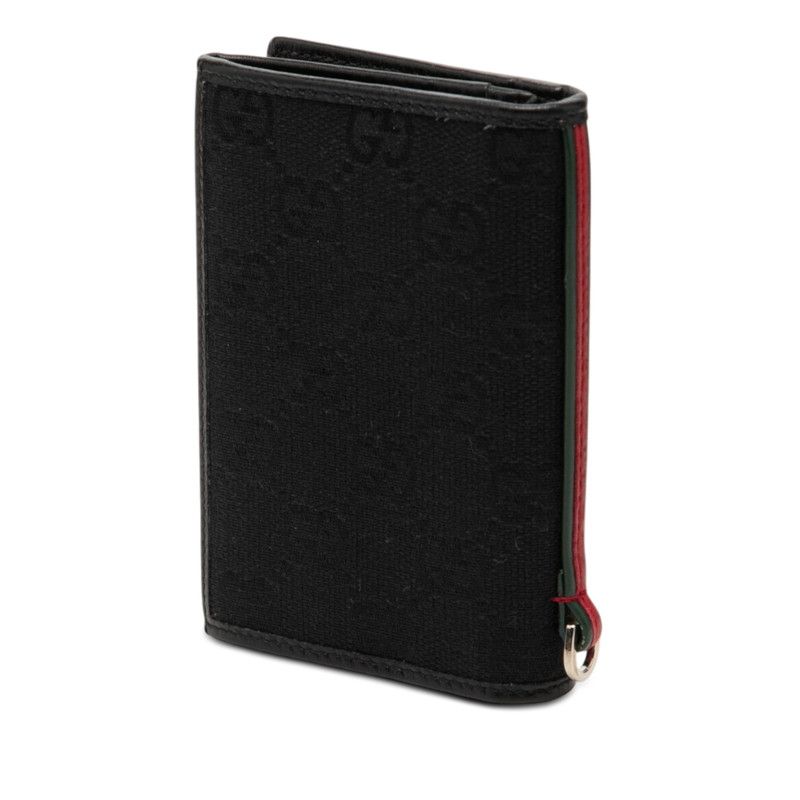 Gucci GG Canvas Card Case Business Holder Black — view 2