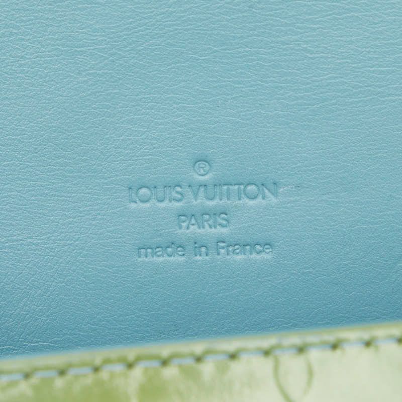 Louis Vuitton Monogram Vernis Thompson Street Shoulder Bag Green Baby Blue — view 8