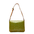 Louis Vuitton Monogram Vernis Thompson Street Shoulder Bag Green Baby Blue