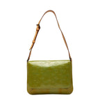 Louis Vuitton Monogram Vernis Thompson Street Shoulder Bag Green Baby Blue