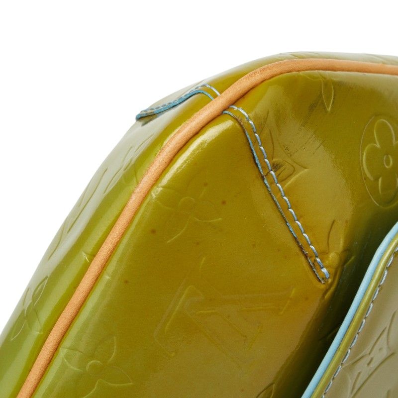 Louis Vuitton Monogram Vernis Thompson Street Shoulder Bag Green Baby Blue — view 6