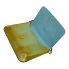 Louis Vuitton Monogram Vernis Thompson Street Shoulder Bag Green Baby Blue — view 7