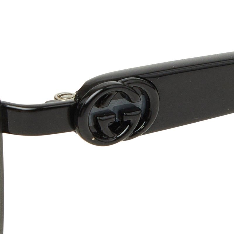 Gucci Interlocking Rimless Sunglasses S Black Acetate Metal 1- Eyewear — view 4