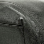 Chanel CC Logo Chain Tote Shoulder Bag Black Caviar Leather — view 6