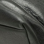 Chanel CC Logo Chain Tote Shoulder Bag Black Caviar Leather — view 4